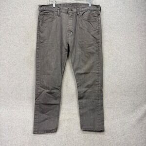 Levis 508 Regular Taper Jeans Mens 36x30 Gray Denim Pants Work American Classic
